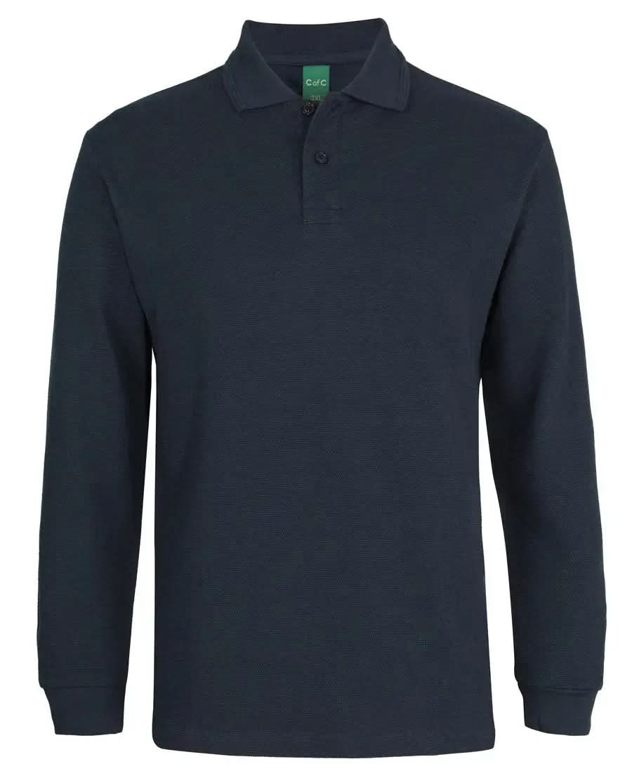 Jb's Popcorn Cotton Long sleeve Polo Shirt 2PCL Jb's Wear