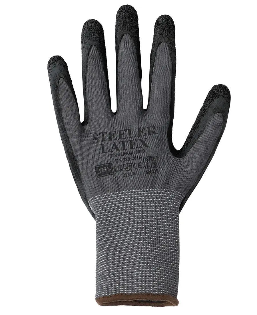 JB's STEELER CRINKLE LATEX GLOVE (12PK) 8R029 Jb's Wear