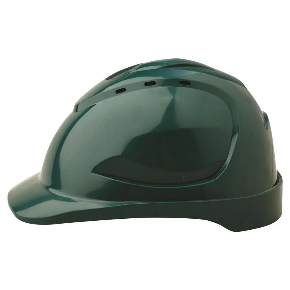 Pro Choice Hard Hat Vented 6 Point Push Lock Harness - HHV9 PPE Pro Choice GREEN