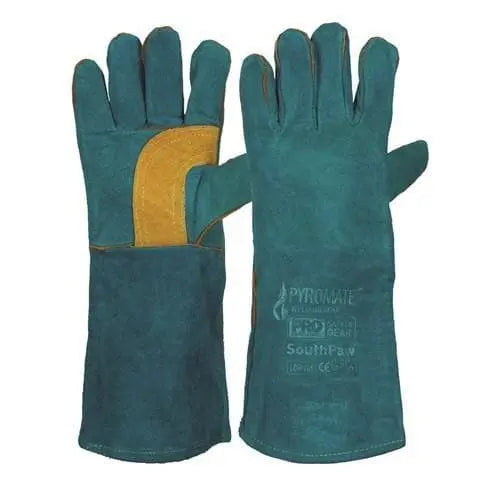 Pro Choice South Paw Green & Gold Pair Of Left Hands Kevlar Stitched X6 - LGW16E PPE Pro Choice