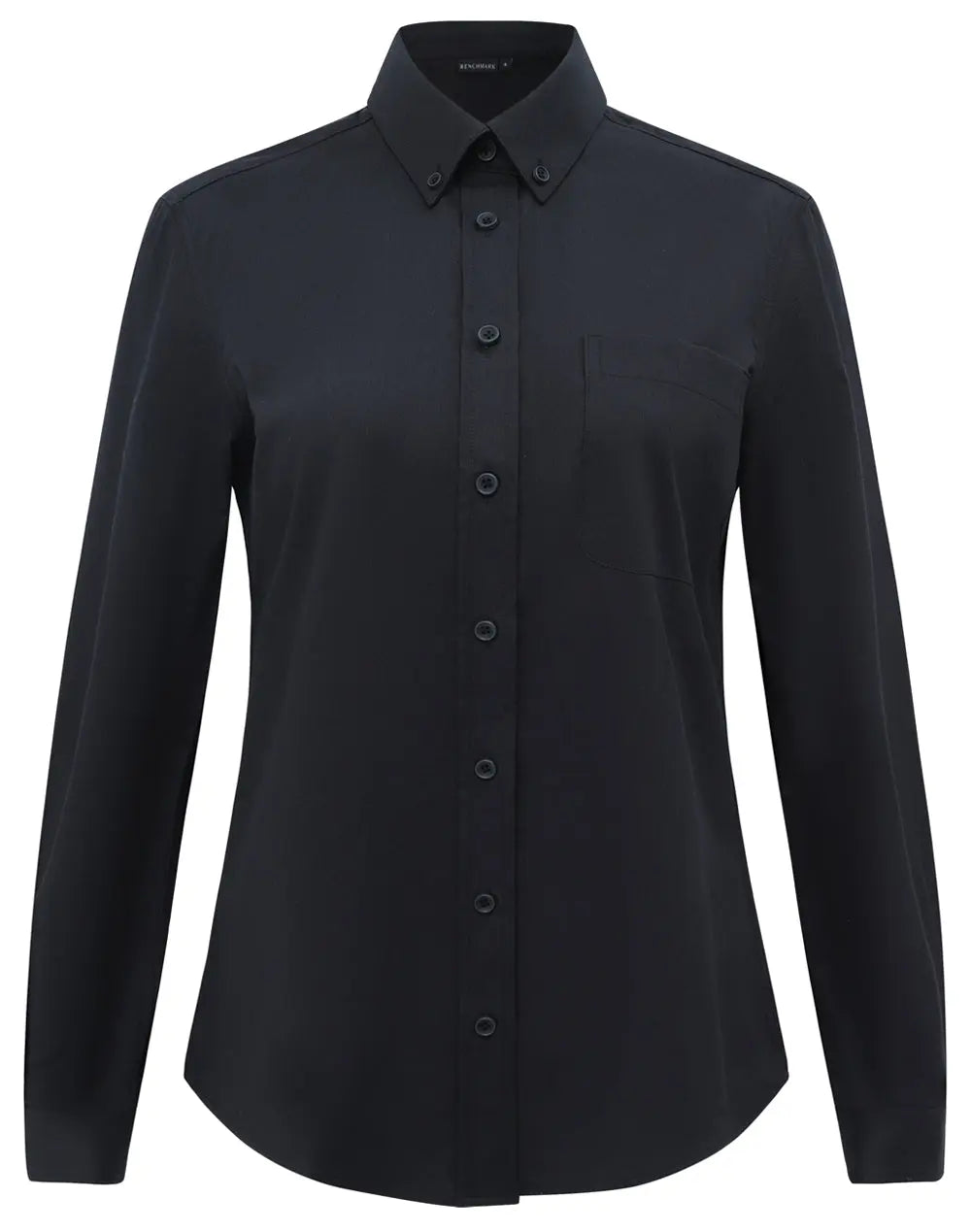 Benchmark Women's Smart Casual Cotton Blend Long Sleeve Shirt M8009L