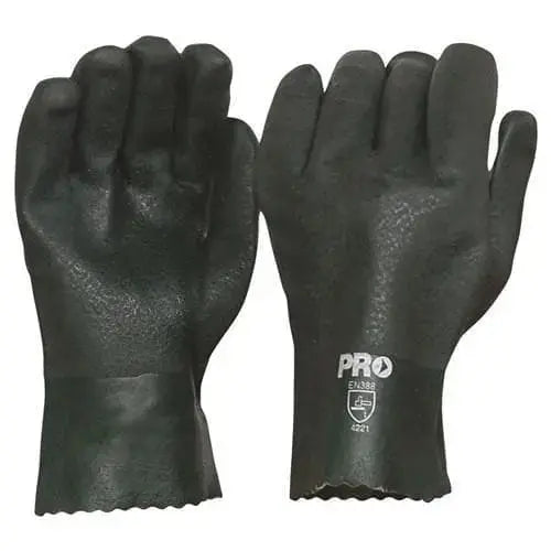 Pro Choice Green Pvc Double Dipped - Length 27cm X12 - PVC27DD PPE Pro Choice