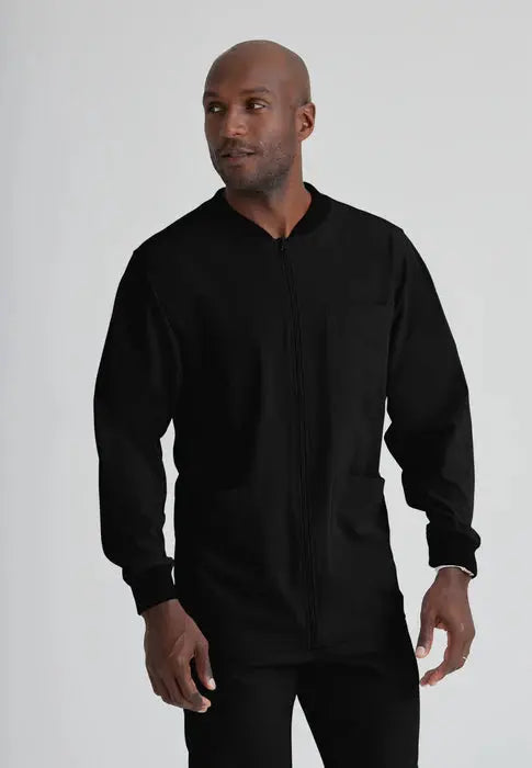 Skechers by Barco Men's Structure Warmup Scrub Jacket SK0408