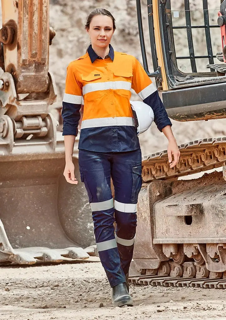 SYZMIK Women’s Essential Taped Cargo Pants ZP733 Work Wear Syzmik