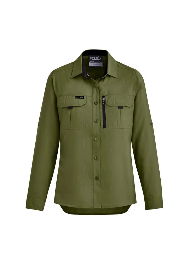 Syzmik Long Sleeve Women's Outdoor Shirt ZW760 Metro Workwear