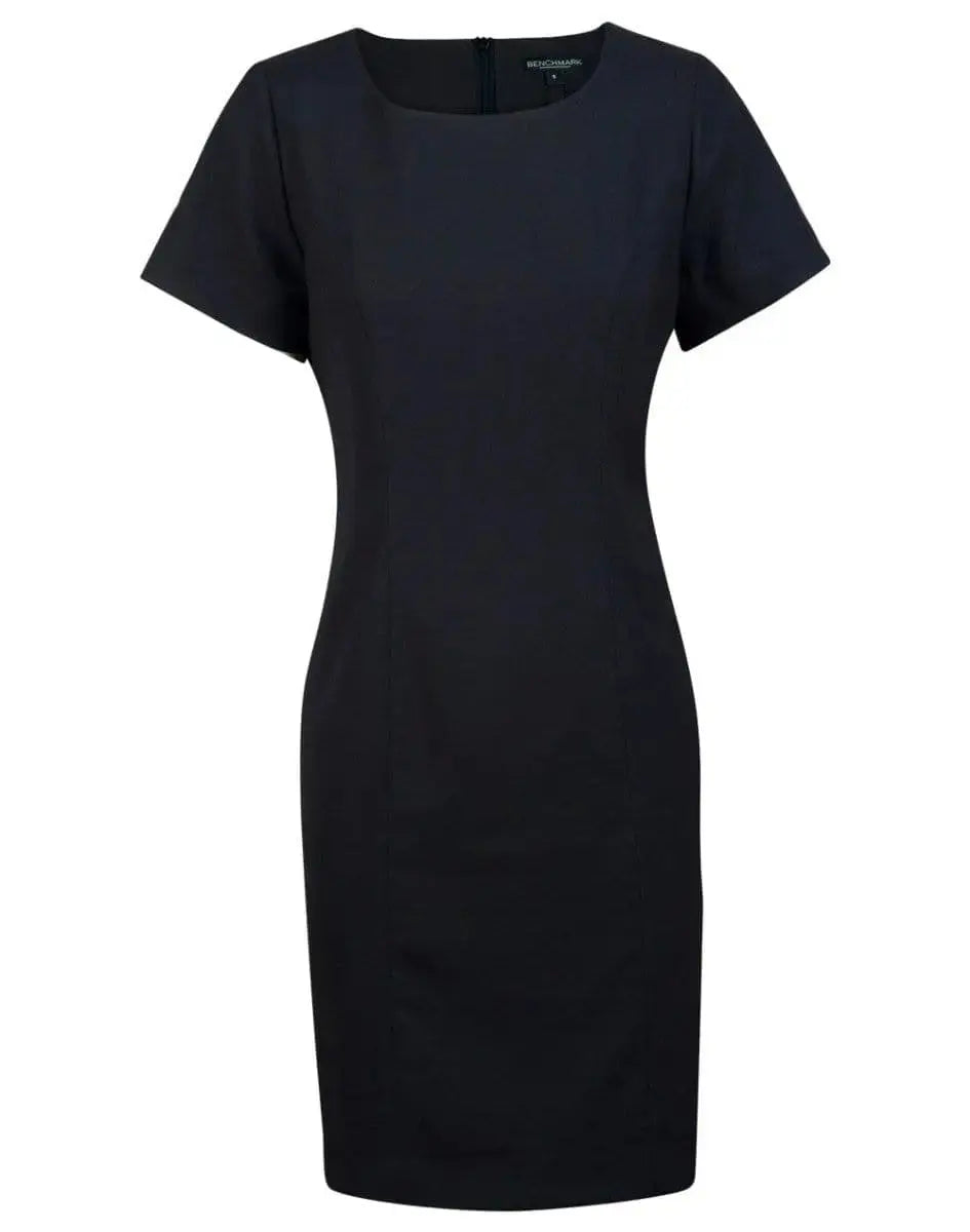 BENCHMARK Ladies’ Poly/Viscose Stretch, Short Sleeve Dress M9282 Metro Workwear.