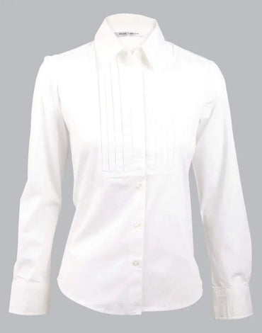 BENCHMARK Women's Stretch Tuck Front Long Sleeve Shirt M819 Metro Workwear.