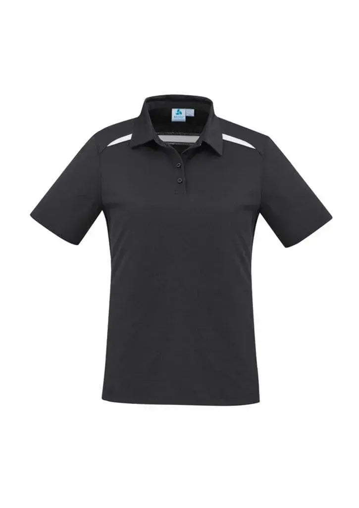 Biz Collection Sonar Ladies Polo P901LS Casual Wear Biz Collection 6 Black/White