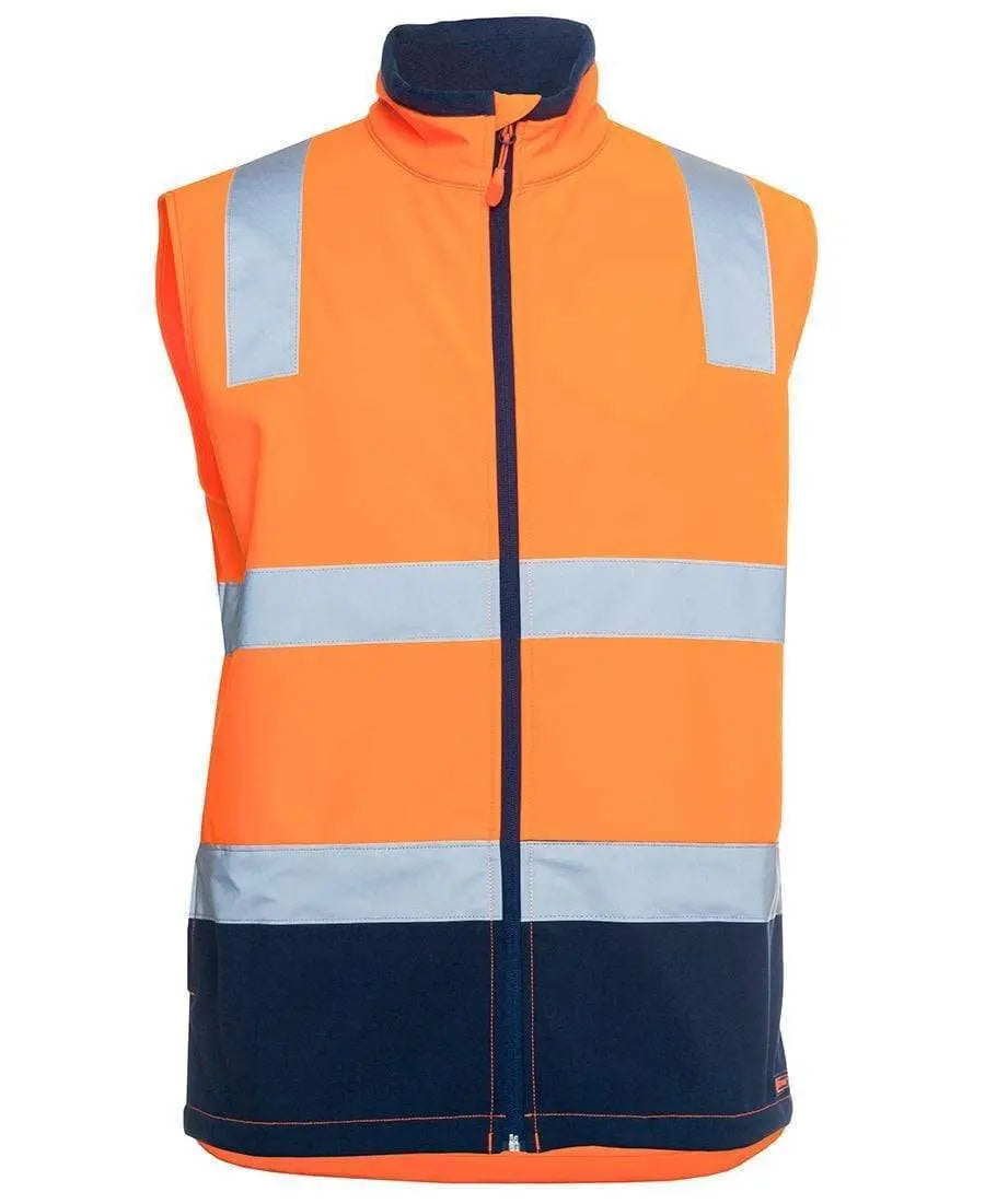JB Hi Vis Water Resistant Softshell Vest 6DWV - City Workwear