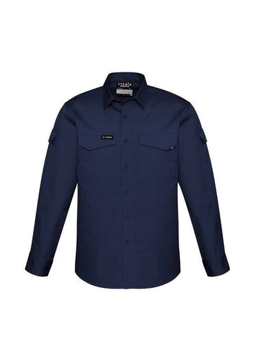 SYZMIK Men’s Rugged Cooling Men’s L/S Shirt ZW400 Work Wear Syzmik Navy 7XL