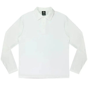 Aussie Pacific Botany Kids Long Sleeve Polo Shirt 3316 Casual Wear Aussie Pacific White 4