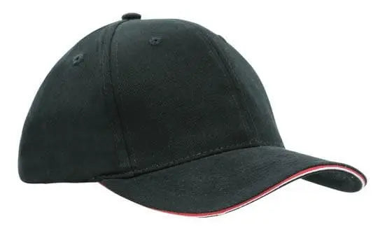 Headwear Brush Heavy Cotton Double Sandwich Cap X12 - 4212 - City Workwear