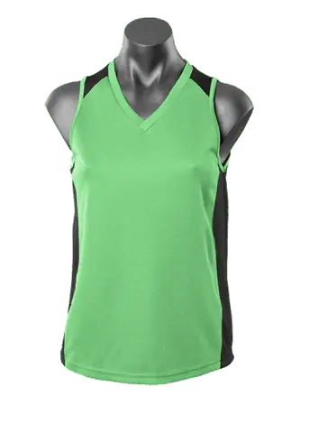 Aussie Pacific Premier Ladies Singlet 2101 Casual Wear Aussie Pacific Apple/Black 8