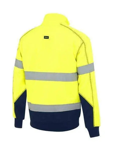 Bisley Workwear Work Wear Bisley TAPED HI VIS FLEECE PULLOVER WITH SHERPA BK6987T