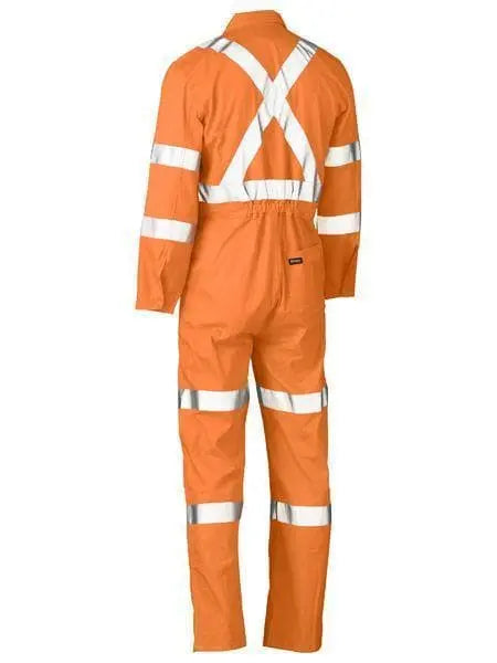 Bisley Workwear Work Wear Bisley X TAPED HI VIS LIGHTWEIGHT DRILL RAIL BC6316XT