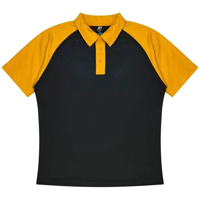 Aussie Pacific Manly Mens Polo 1318 Aussie Pacific BLACK/GOLD S