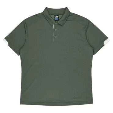 Aussie Pacific Morris Men's Polo Shirt 1317 Aussie Pacific ARMY GREEN/WHITE S