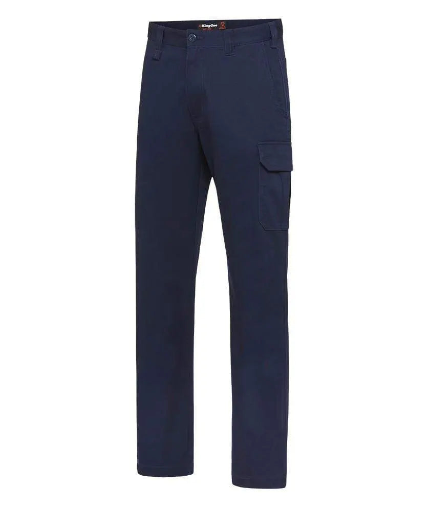 KingGee Work Wear Navy / 77 R KingGee Stretch Cargo Drill Pant K03030