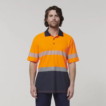 Hard Yakka Men's Short Sleeve Taped Polo Shirt Y19618 - City Workwear