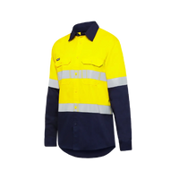 KingGee Men's Vented Spliced Drill Taped Shirt K54025  Metro Workwear