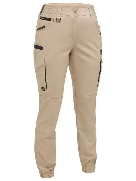 Bisley Women's Flex & Move Elastic Waist Cuffed Pants BPCL6237  Metro Workwear