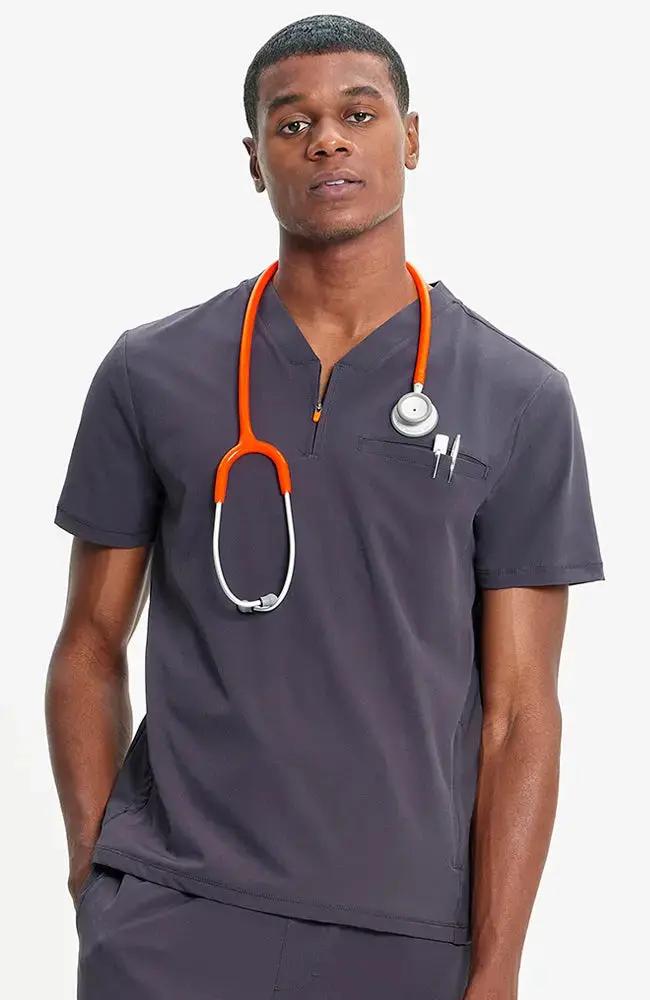 Cherokee Infinity Men's Zip Up Scrub Top IN702A  Simply Scrubs Australia