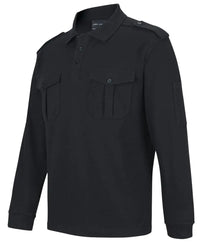 Jb's Long Sleeve Epaulette Polo Shirt 210EL - City Workwear