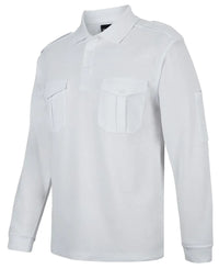 Jb's Long Sleeve Epaulette Polo Shirt 210EL - City Workwear