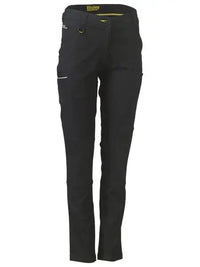 Bisley Women's Mid Rise Stretch Cotton Pants BPL6015 - Allsorts Workwear