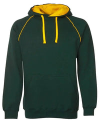 Adult Contrast Fleecy Hoodies Red