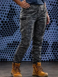 Bisley Women's Flx And Move™ Stretch Camo Cargo Shorts BPCL6337 Metro Workwear.