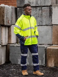 Bisley Men's Taped Hi Vis Zip Front Fleece BK6611T - City Workwear