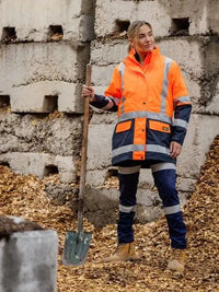 Bisley Taped Women's Hi Vis 5 in 1 Rain Jacket BKL6975 - City Workwear