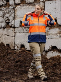 Bisley Taped Women's Hi Vis 3 in 1 Softshell Jacket BJL6078T - City Workwear