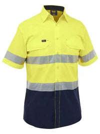 Bisley Women's X Airflow Taped Hi Vis Ripstop Work Shirt BS1491T - City Workwear