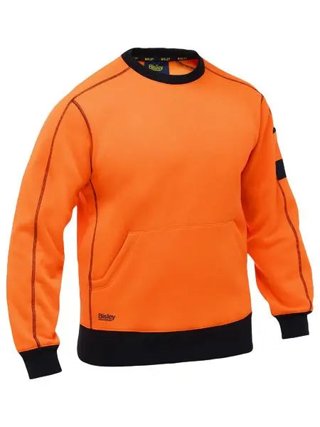 Bisley Workwear Work Fleece Crew Neck Jumper BK6722 Bisley Workwear