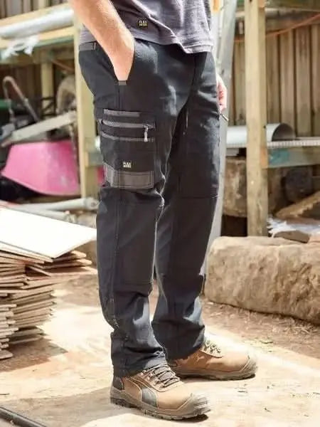 Bisley Flx And Move™ Stretch Canvas Elastic Work Cargo Pants BPC6338 Bisley Workwear