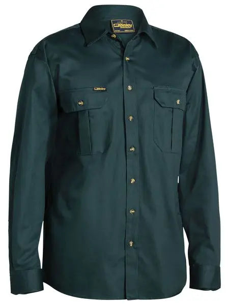 Bisley Workwear Original Cotton Drill Shirt Long Sleeve BS6433 - City Workwear