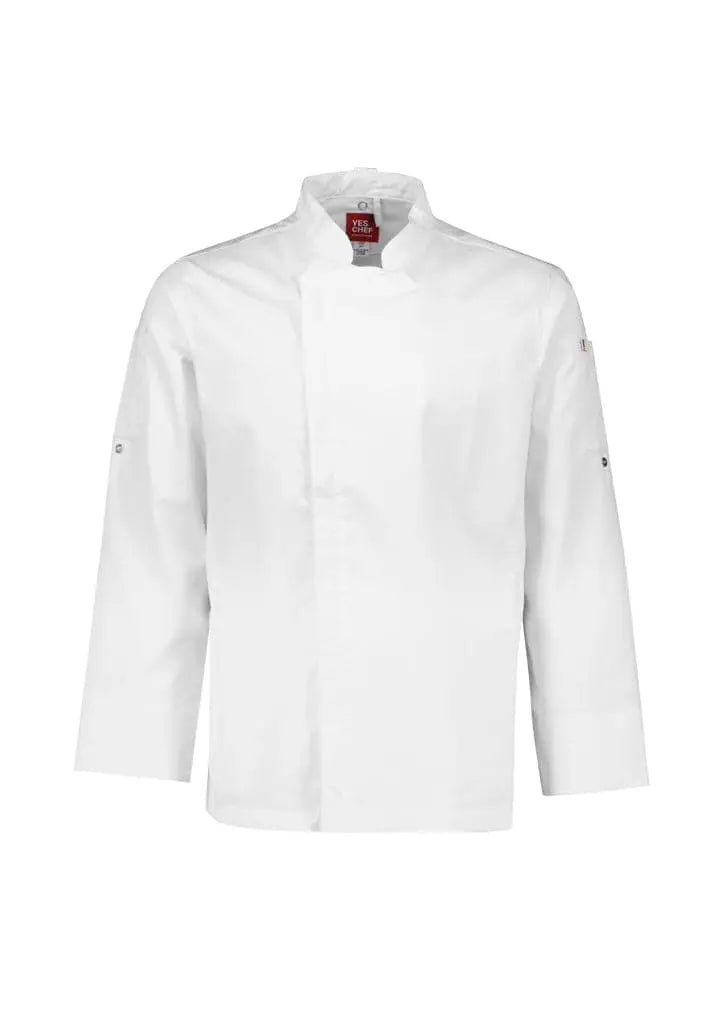 Biz Collection Men's Alfresco Long Sleeve Chef Jacket CH330ML - City Workwear