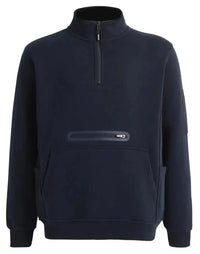 Winning Spirit Unisex Premium Fleece Half Zip Work Sweat Shirt FL15 Winning Spirit