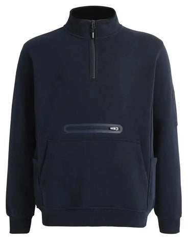 Winning Spirit Unisex Premium Fleece Half Zip Work Sweat Shirt FL15 Winning Spirit
