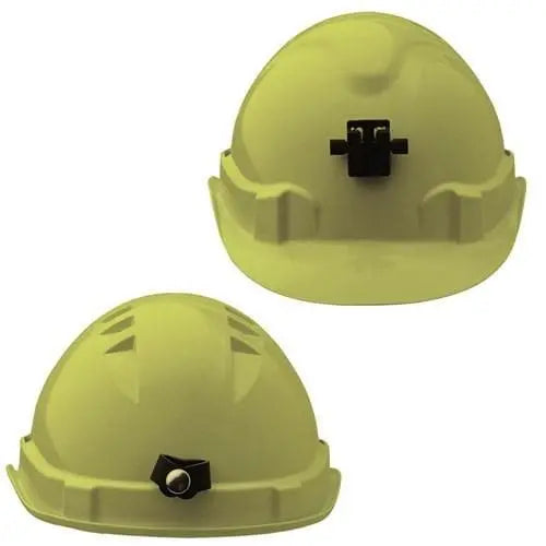 Pro Choice Hard Hat (V6) - Vented, 6 Point Push-lock Harness C/w Lamp Bracket X 20 - HHV6LB PPE Pro Choice FLURO YELLOW  