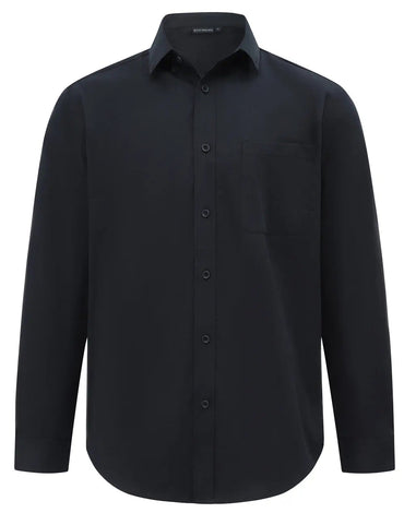 Benchmark Men's Smart Casual Cotton Blend Long Sleeve Shirt M7009L 