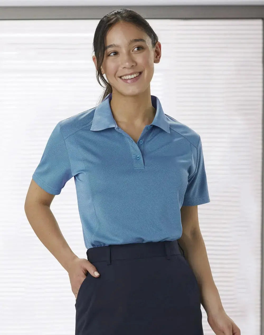 Winning Spirit Lucky Bamboo Polo Ladies Ps60 Metro Workwear.