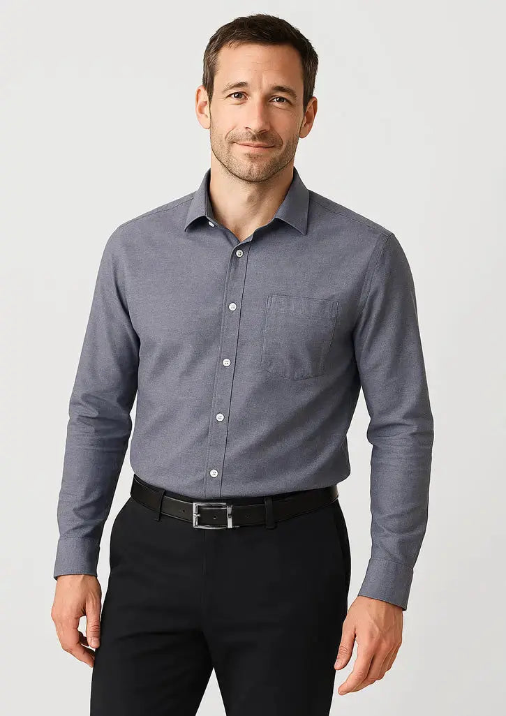 Biz Corporates Charlie Men's Classic Fit Long Sleeve Shirt RS968ML Biz Corporates