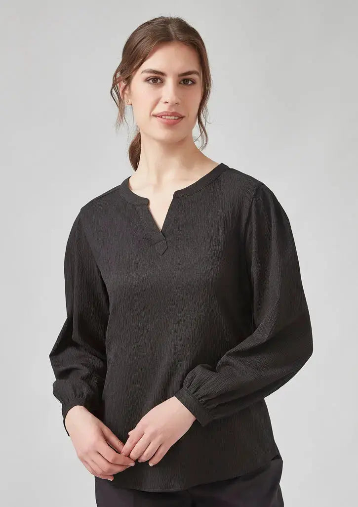 Biz Corporates Ruche Long Sleeve Blouse RU568LL Biz Corporates