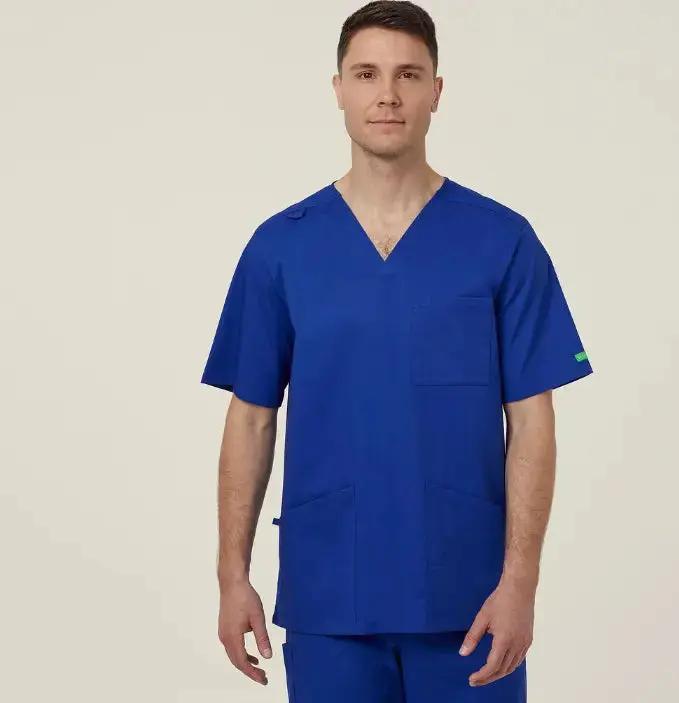 Vital Antibacterial Chang Unisex Scrub Top CATFRS - Simply Scrubs Australia