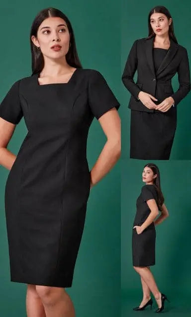 Biz Corporates Women's Renew Short Sleeve Dress RD409L - City Workwear