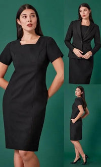 Biz Corporates Women's Renew Short Sleeve Dress RD409L - City Workwear