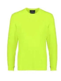 SYZMIK Men's Hi Vis Long Sleeve Tee ZH390 Metro Workwear.